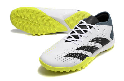 Men's Adidas Predator Accuracy.3 TF Artificial Turf Low-Tops Football Shoes - White/Black/Blue
