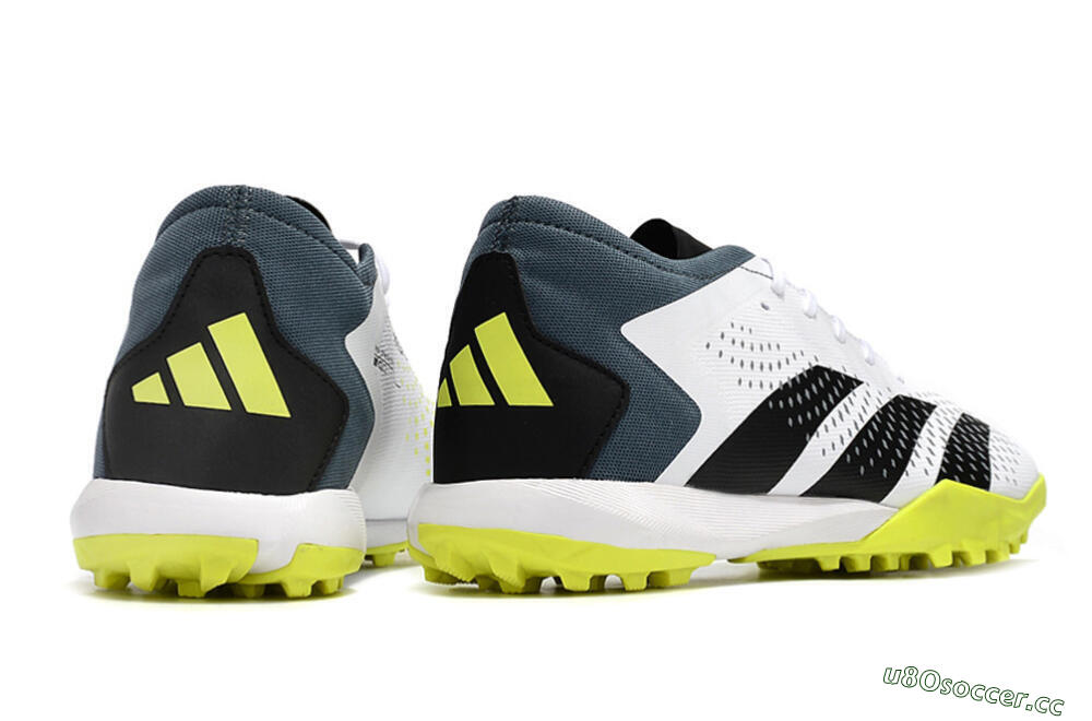 Men's Adidas Predator Accuracy.3 TF Artificial Turf Low-Tops Football Shoes - White/Black/Blue 6