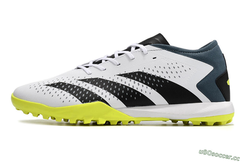Men's Adidas Predator Accuracy.3 TF Artificial Turf Low-Tops Football Shoes - White/Black/Blue 0