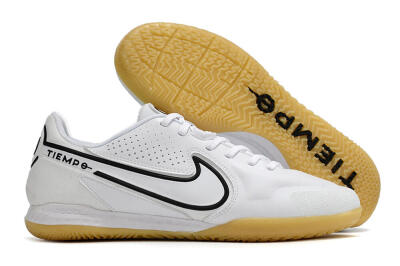Men's Nike React Tiempo Legend 9 Pro IC Indoor & Futsal Low-Tops Football Shoes - White/Black