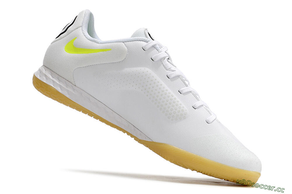 Men's Nike React Tiempo Legend 9 Pro IC Indoor & Futsal Low-Tops Football Shoes - White/Black 4