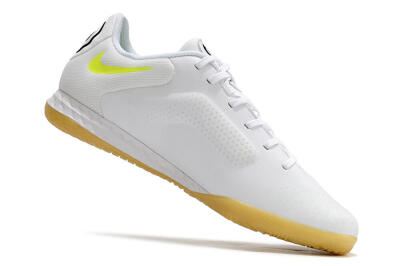 Men's Nike React Tiempo Legend 9 Pro IC Indoor & Futsal Low-Tops Football Shoes - White/Black