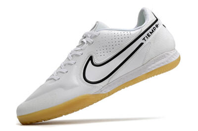 Men's Nike React Tiempo Legend 9 Pro IC Indoor & Futsal Low-Tops Football Shoes - White/Black