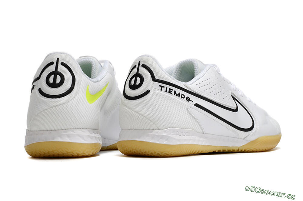 Men's Nike React Tiempo Legend 9 Pro IC Indoor & Futsal Low-Tops Football Shoes - White/Black 6