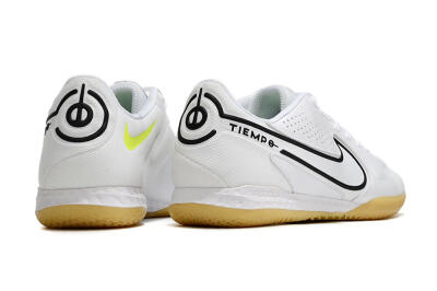 Men's Nike React Tiempo Legend 9 Pro IC Indoor & Futsal Low-Tops Football Shoes - White/Black