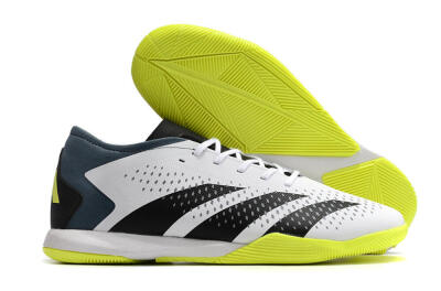 Men's Adidas Predator Accuracy.3 IC Indoor & Futsal Low-Tops Football Shoes - White/Black/Blue