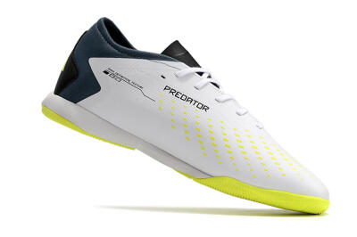 Men's Adidas Predator Accuracy.3 IC Indoor & Futsal Low-Tops Football Shoes - White/Black/Blue