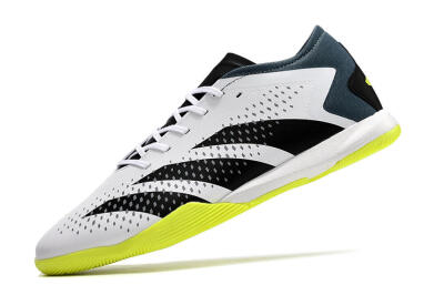 Men's Adidas Predator Accuracy.3 IC Indoor & Futsal Low-Tops Football Shoes - White/Black/Blue