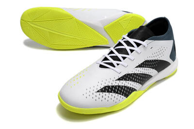 Men's Adidas Predator Accuracy.3 IC Indoor & Futsal Low-Tops Football Shoes - White/Black/Blue