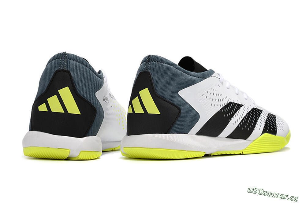 Men's Adidas Predator Accuracy.3 IC Indoor & Futsal Low-Tops Football Shoes - White/Black/Blue 6