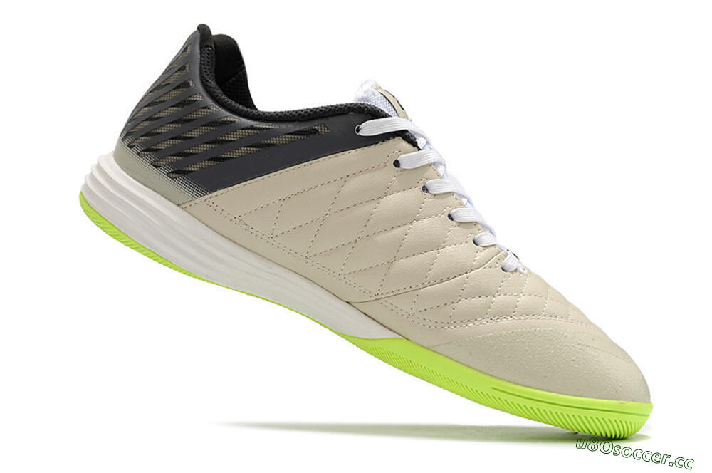 Men's Nike Lunar Gato II IC Indoor & Futsal Low-Tops Football Shoes - Grey/Black/White 4