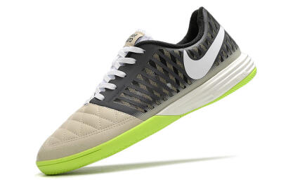 Men's Nike Lunar Gato II IC Indoor & Futsal Low-Tops Football Shoes - Grey/Black/White