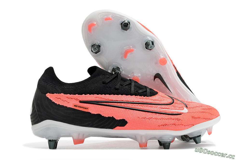 Men's Nike Phantom GX Elite SG Soft Ground Low-Tops Football Boots - Pink/Black/White 2