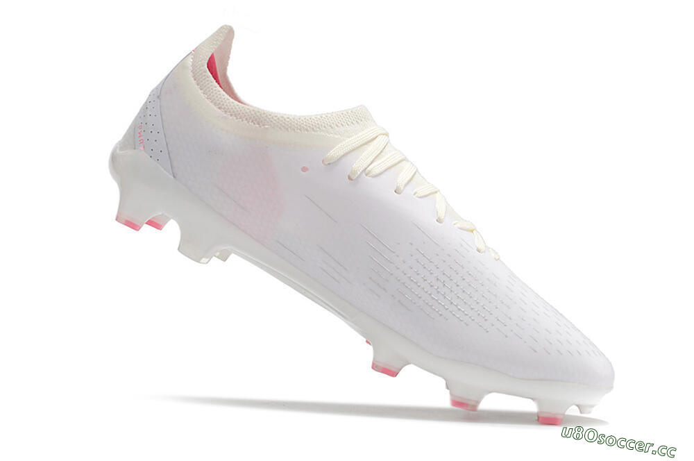 Men's Puma Ultra Ultimate FG Firm Ground Low-Tops Football Boots - White/Pink/Black 4