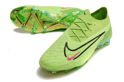 Men's Nike Phantom GX Elite FG Firm Ground Low-Tops Football Boots - Green/Black/Red