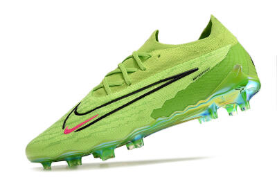 Men's Nike Phantom GX Elite FG Firm Ground Low-Tops Football Boots - Green/Black/Red