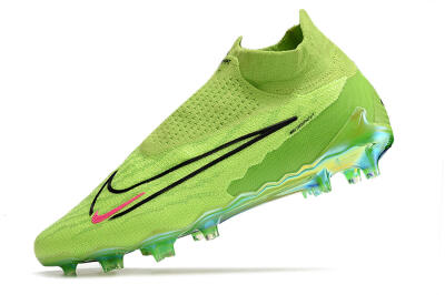 Men's Nike Phantom GX Elite DF Link FG Firm Ground High-Tops Football Boots - Green/Black/Red