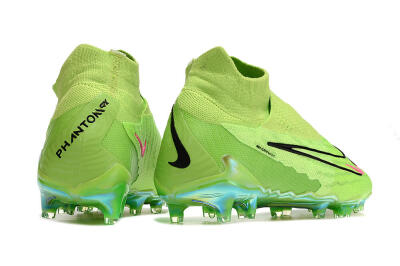 Men's Nike Phantom GX Elite DF Link FG Firm Ground High-Tops Football Boots - Green/Black/Red