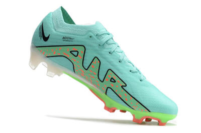Men's Nike Air Zoom Mercurial Vapor 15 Elite FG Firm Ground Low-Tops Football Boots - Blue/Green/Black