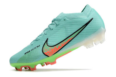 Men's Nike Air Zoom Mercurial Vapor 15 Elite FG Firm Ground Low-Tops Football Boots - Blue/Green/Black