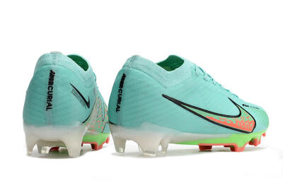 Men's Nike Air Zoom Mercurial Vapor 15 Elite FG Firm Ground Low-Tops Football Boots - Blue/Green/Black