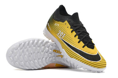 Unisex Nike Air Zoom Mercurial Vapor 15 Elite TF Artificial Turf Low-Tops Football Shoes - Yellow/Black/White