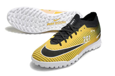 Unisex Nike Air Zoom Mercurial Vapor 15 Elite TF Artificial Turf Low-Tops Football Shoes - Yellow/Black/White