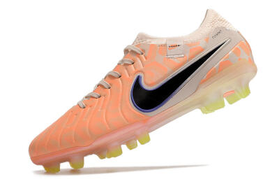 Men's Nike Tiempo Legend 10 Elite FG Firm Ground Low-Tops Football Boots - Orange/Black/Guava Ice
