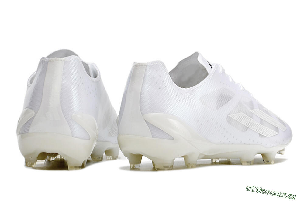 Men's Adidas X Crazyfast.1 FG Firm Ground Low-Tops Football Boots - White/White 6