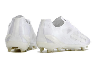Men's Adidas X Crazyfast.1 FG Firm Ground Low-Tops Football Boots - White/White