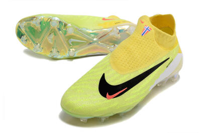 Men's Nike Phantom GX Elite DF Link FG Firm Ground Low-Tops Football Boots - Orange/Yellow/Black