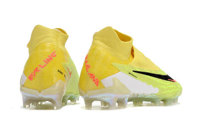 Men's Nike Phantom GX Elite DF Link FG Firm Ground Low-Tops Football Boots - Orange/Yellow/Black