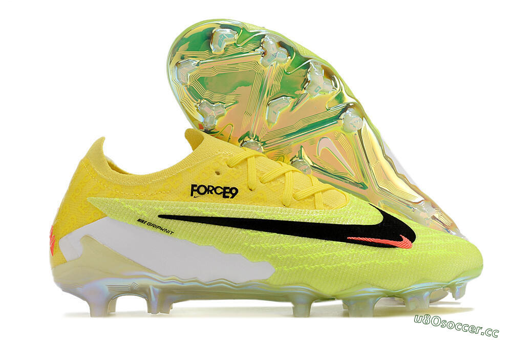 Men's Nike Phantom GX Elite Link FG Firm Ground Low-Tops Football Boots - Orange/Yellow/Black 2
