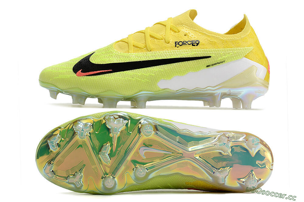 Men's Nike Phantom GX Elite Link FG Firm Ground Low-Tops Football Boots - Orange/Yellow/Black 1