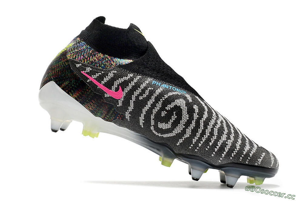 Men's Nike Phantom GX Elite DF SG Soft Ground Low-Tops Football Boots - Black/Grey/Yellow 4