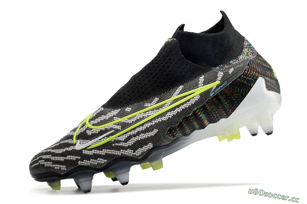 Men's Nike Phantom GX Elite DF SG Soft Ground Low-Tops Football Boots - Black/Grey/Yellow 5