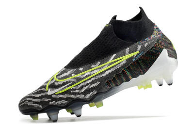 Men's Nike Phantom GX Elite DF SG Soft Ground Low-Tops Football Boots - Black/Grey/Yellow
