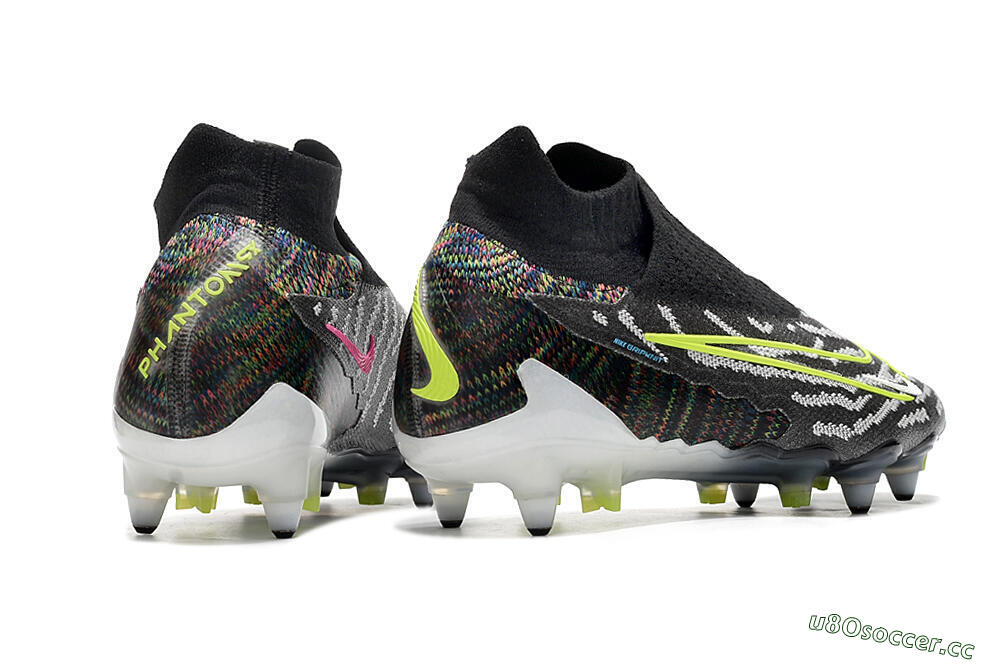 Men's Nike Phantom GX Elite DF SG Soft Ground Low-Tops Football Boots - Black/Grey/Yellow 6