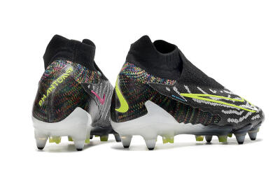 Men's Nike Phantom GX Elite DF SG Soft Ground Low-Tops Football Boots - Black/Grey/Yellow