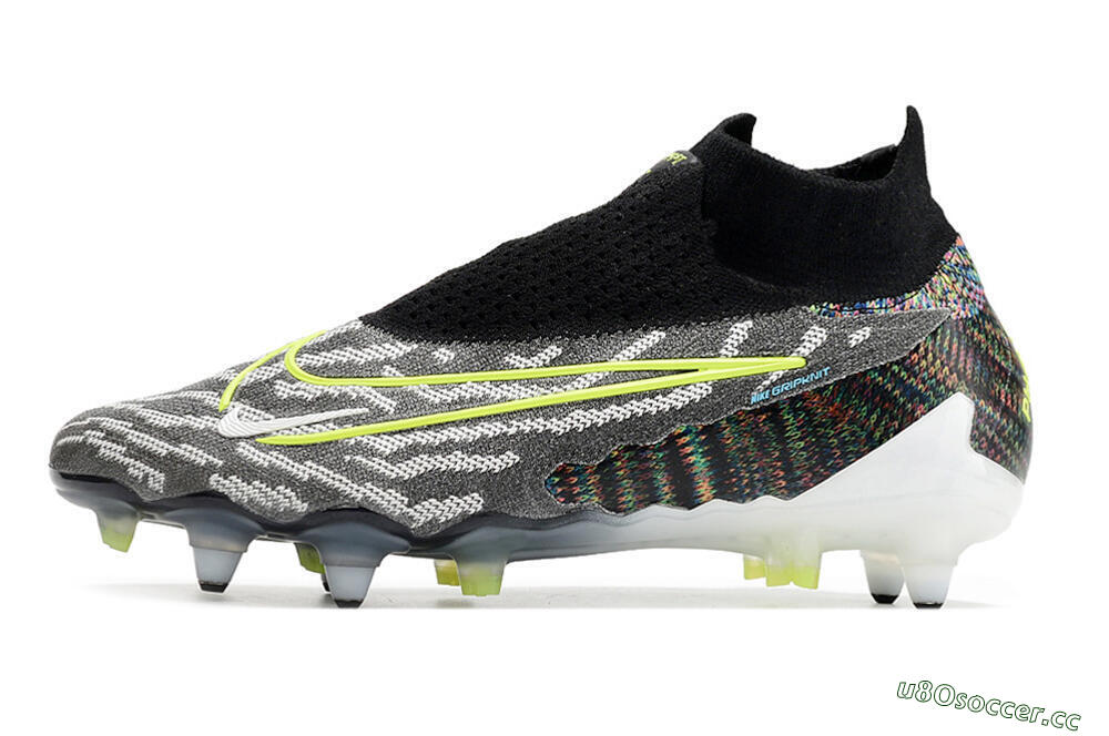 Men's Nike Phantom GX Elite DF SG Soft Ground Low-Tops Football Boots - Black/Grey/Yellow 0