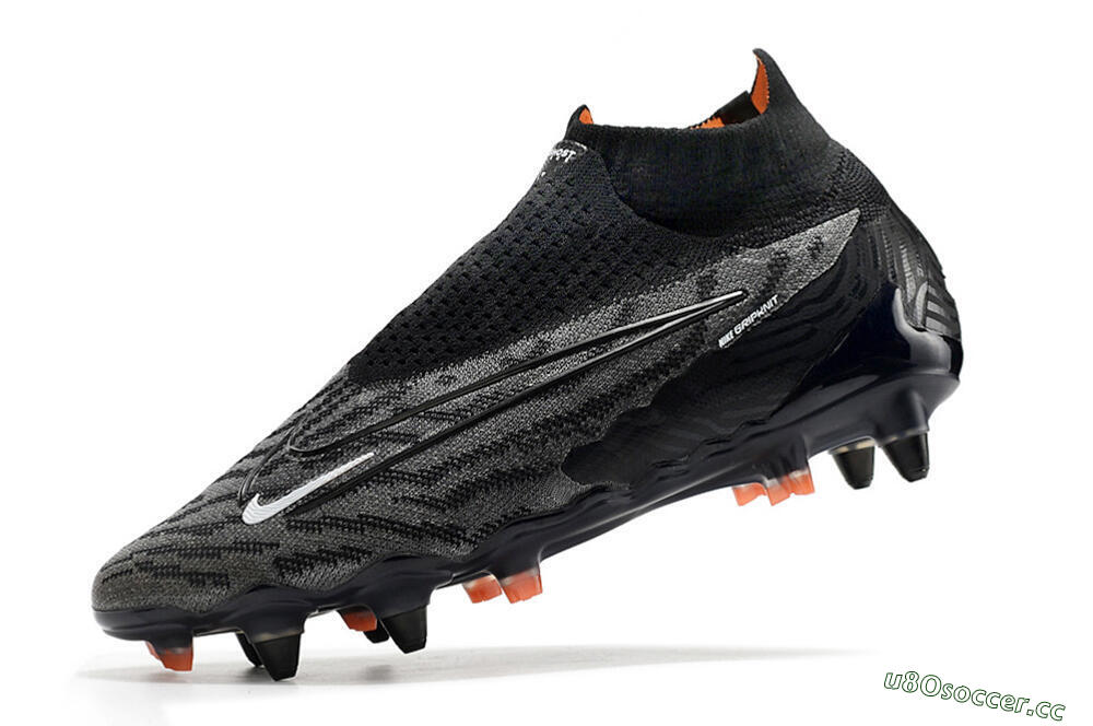 Men's Nike Phantom GX Elite DF SG Soft Ground Low-Tops Football Boots - Black/Grey/White 5