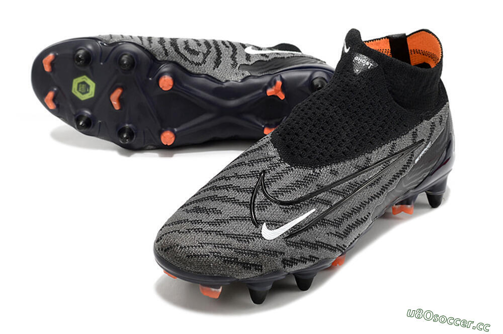 Men's Nike Phantom GX Elite DF SG Soft Ground Low-Tops Football Boots - Black/Grey/White 3