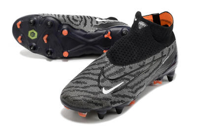 Men's Nike Phantom GX Elite DF SG Soft Ground Low-Tops Football Boots - Black/Grey/White