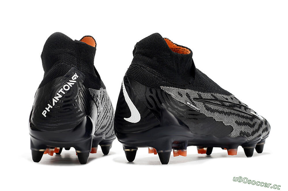 Men's Nike Phantom GX Elite DF SG Soft Ground Low-Tops Football Boots - Black/Grey/White 6