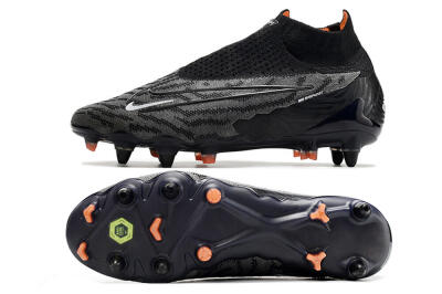 Men's Nike Phantom GX Elite DF SG Soft Ground Low-Tops Football Boots - Black/Grey/White