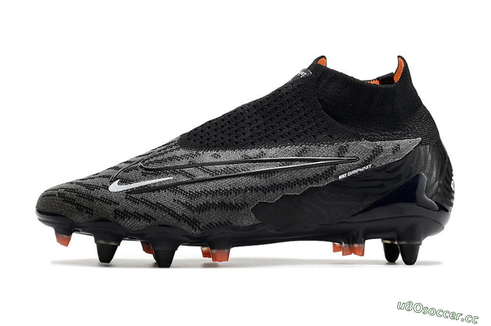Men's Nike Phantom GX Elite DF SG Soft Ground Low-Tops Football Boots - Black/Grey/White 0