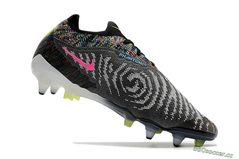 Men's Nike Phantom GX Elite SG Soft Ground Low-Tops Football Boots - Black/Grey/Yellow 4