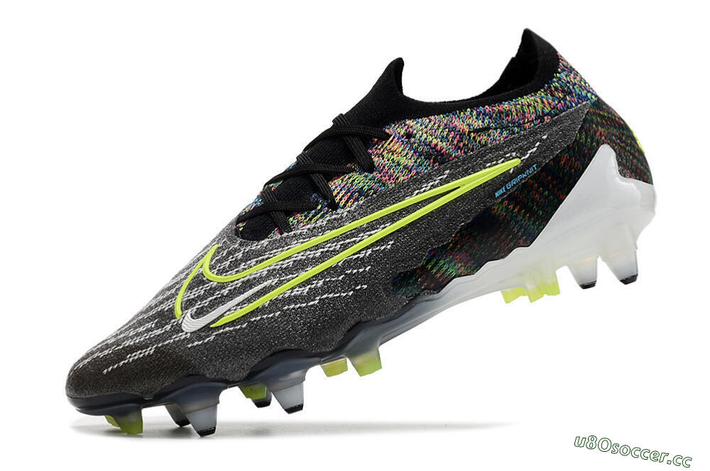 Men's Nike Phantom GX Elite SG Soft Ground Low-Tops Football Boots - Black/Grey/Yellow 5