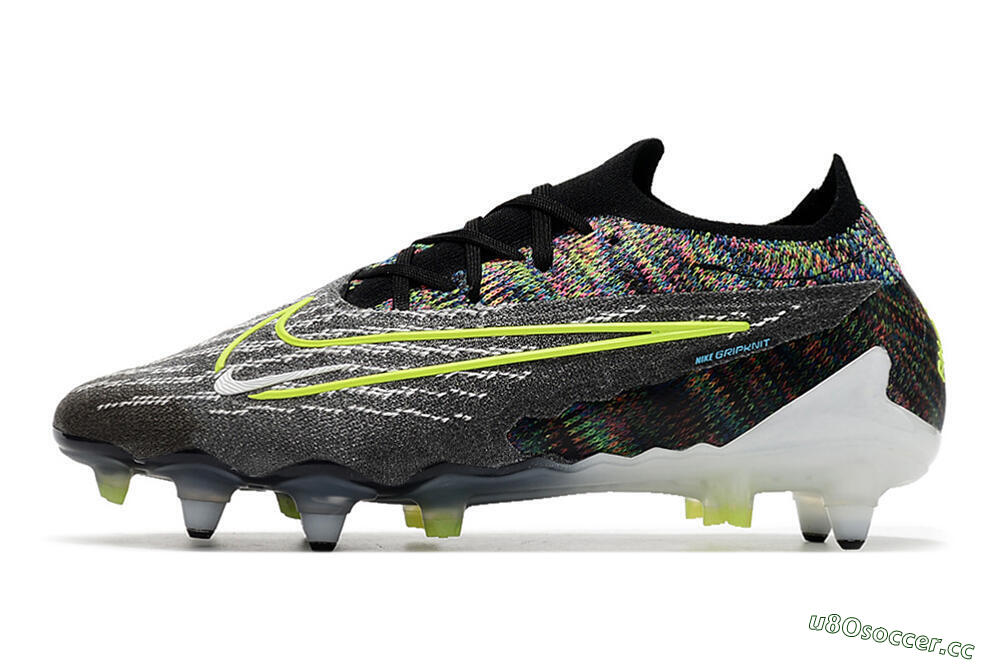 Men's Nike Phantom GX Elite SG Soft Ground Low-Tops Football Boots - Black/Grey/Yellow 0