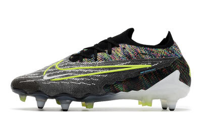 Men's Nike Phantom GX Elite SG Soft Ground Low-Tops Football Boots - Black/Grey/Yellow